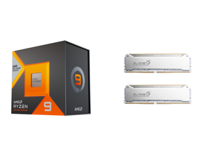 AMD Ryzen 9 7900X3D - Ryzen 9 7000 Series 12-Core 4.4 GHz Socket AM5 120W AMD Radeon Graphics Desktop Processor - 100-100000909WOF and OLOy Blade (OLOY) 32GB (2 x 16GB) 288-Pin PC RAM DDR5 6000 (PC5 48000) Desktop Memory Model ND5U1660320BR