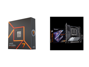 AMD Ryzen 7 7700 - Ryzen 7 7000 Series 8-Core Socket AM5 65W AMD Radeon Graphics Processor - 100-100000592BOX and GIGABYTE B650I AORUS ULTRA AM5 Mini ITX Motherboard