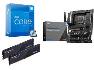 Intel Core i5-12600K 3.7 GHz 10-Core LGA 1700 Processor + MSI PRO Z690-A SATA 6Gb/s ATX Intel Motherboard + G.SKILL Ripjaws S5 Series 32GB Desktop Memory