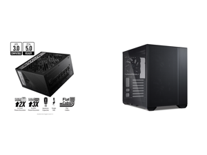MSI  MPG A850G PCIE 50 80 GOLD Full Modular Gaming PSU 12VHPWR Cable 4080 4070 ATX 30 Compatible 850W Power Supply and LIAN LI O11 AIR MINI Black SPCC  Aluminum  Tempered Glass ATX Mini Tower Computer Case O11AMX