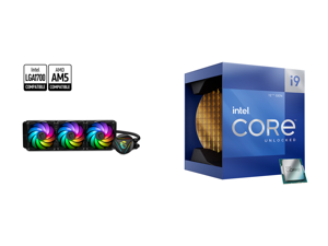 MSI MAG Core Liquid 360R V2 AIO Liquid CPU Cooler 360mm Radiator Triple PWM ARGB Lighting Controlled by Software LGA 1700 Ready  AM5 Compatible and Intel Core i912900K  Core i9 12th Gen Alder Lake 16Core 8P8E 32 GHz LGA 1700 125W In