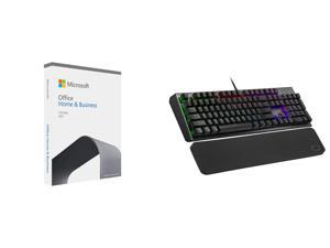 Microsoft Office Home Business 2021  One Time Purchase 1 Device  Windows 10 Windows 11 PCMac Keycard and Cooler Master CK550 V2 Gaming Mechanical Keyboard Blue Switch with RGB Backlighting OntheFly Controls and Hybrid Key Rollover