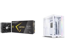 Seasonic VERTEX GX750 750W 80 Gold ATX 30  PCIe 50 Compliant Full Modular Fan Control in Fanless Silent and Cooling Mode for Gaming and HighPerformance Systems 12751GXAFS and LIAN LI O11 Dynamic EVO O11DEW White Aluminum  Steel  Tem