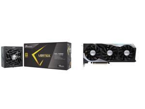 Seasonic VERTEX GX1000 1000W 80 Gold ATX 30  PCIe 50 Compliant Full Modular Fan Control in Fanless Silent and Cooling Mode 10 Years Warranty and GIGABYTE Gaming GeForce RTX 3060 Ti Video Card GVN306TXGAMING OC8GD
