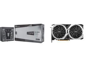 Seasonic PRIME TX1000 1000W 80 Titanium Full Modular Fan Control in Fanless Silent and Cooling Mode 12 Year Warranty Perfect Power Supply for Gaming and HighPerformance Systems SSR1000TR and MSI Mech Radeon RX 6750 XT Video Card RX 675