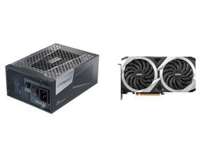 Seasonic PRIME PX1600 1600W 80 Platinum Full Modular Fan Control in Fanless Silent and Cooling Mode Perfect Power Supply for Gaming and HighPerformance Systems SSR1600PD and MSI Mech Radeon RX 6750 XT Video Card RX 6750 XT MECH 2X 12G V
