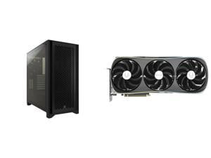 Corsair 4000d Airflow Cc-9011200-ww Black Computer Case And Zotac 