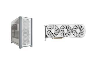 Corsair 4000d Airflow Cc-9011201-ww White Computer Case And Zotac 