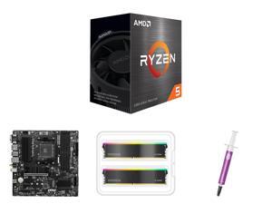 CPU Motherboard Memory CPU Thermal Paste / Grease Combo -  AMD 100-100000457BOX Bundle with  MSI B550M PRO-VDH WIFI  and V-color TL416G32S816CSPKWK and Cooler Master MGZ-NDSG-N07M-R2