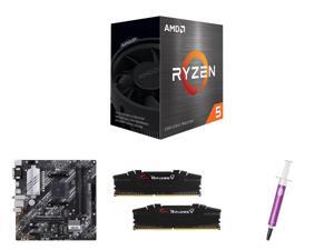 CPU Motherboard Memory CPU Thermal Paste / Grease Combo -  AMD 100-100000457BOX Bundle with  ASUS PRIME B550M-A WIFI II  and G.SKILL F4-3200C16D-32GVK and Cooler Master MGZ-NDSG-N07M-R2