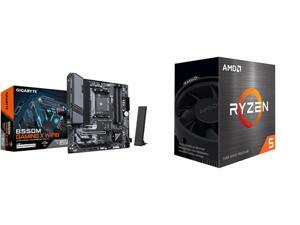 Motherboard CPU Combo - GIGABYTE B550M GAMING X WIFI6 Bundle with AMD 5500