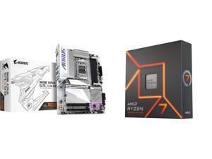 Motherboard CPU Combo - GIGABYTE B650E AORUS ELITE X ICE Bundle with AMD 7700X