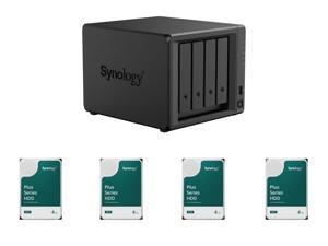 Synology 4-bay DiskStation DS925+ 4 x Synology 4TB HAT3300 Plus Series SATA III 3.5" Internal NAS HDD (HAT3310-4T)