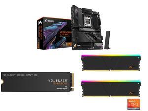 Motherboard SSD Memory Combo -  GIGABYTE X870E AORUS ELITE WIFI7 Bundle with  SanDisk WDS200T1X0M  and V-color TMXSAL1660836KWK