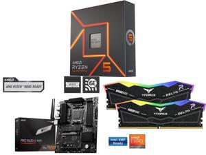 CPU Motherboard Memory Combo - AMD Ryzen 5 7600X Bundle with MSI PRO B650-S WIFI and Team Group FF3D516G6000HC38ADC01 CPU Motherboard Memory Combo - AMD Ryzen 5 7600X Bundle with MSI PRO B650-S WIFI and Team Group FF3D516G6000HC38ADC01