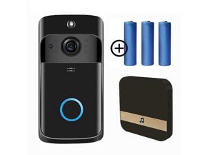 WiFi Video Doorbell Camera, Wireless Doorbell Camera with Chime, 720P HD, 2-Way Audio, Motion Detection, IP65 Waterproof Night Vision WiFi Video Doorbell Camera, Wireless Doorbell Camera with Chime, 720P HD, 2-Way Audio, Motion Detection, IP65 Waterproof Night Vision