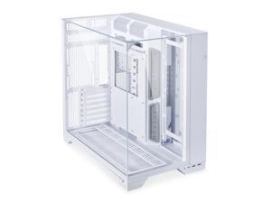 LIAN LI O11 Vision White Aluminum / Steel / Tempered Glass ATX Mid Tower Computer Case ----- O11VW