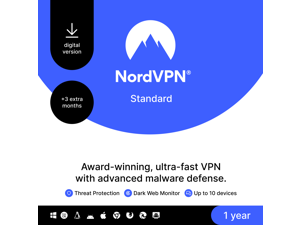 NordVPN Internet Security and Privacy Software (10 Devices, Digital Download)