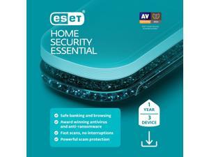 ESET Home Security Essential 2026 1-Year Sub. for 3 Devices 1 Year Download