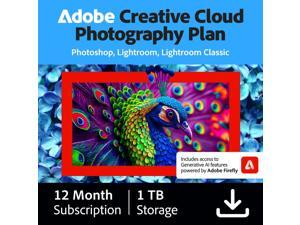 1-Year Adobe Creative Cloud Photograpy Plan 1TB Cloud Storage (Digital Download)