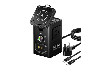PISEN 140W GaN Qi2 MagSafe wireless 8-in-1 charging stastion
