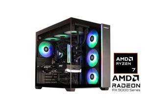 STORMCRAFT FALCON Gaming Desktop with AMD Octa Core Ryzen 7 7800X3D / 32GB RAM / 1TB SSD / Windows 11 / 16GB AMD Radeon 9070XT Video