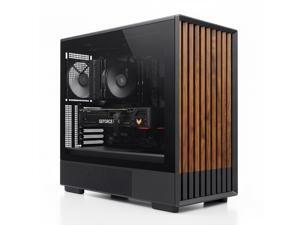 Zalman P10 NAMU Walnut Wood mATX Mini Tower PC Case (Black)