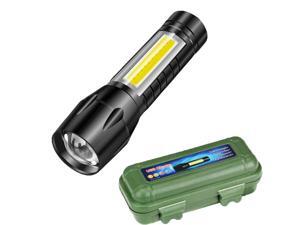 Rechargeable Mini Led Flashlight with Cob Reader Lamp