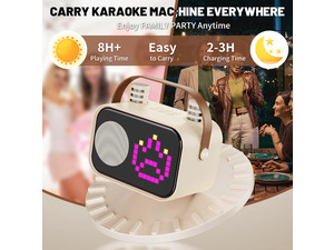 Home Karaoke System with 15 Animated Dispaly Modes