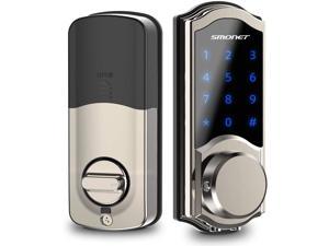 SMONET Keyless Entry Bluetooth Electronic Touchscreen Front Door Lock only  $49.99 | eDealinfo.com