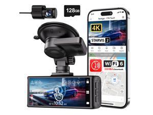 Redtiger 4K Touchscreen Starvis 2 Sensor Front & Rear Dash Camera
