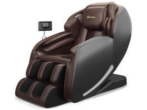  Real Relax 2024 Full Body Zero Gravity SL-Track Shiatsu Massage Chair with Heat Body Scan (Black)