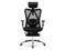 SIHOO Recliner Computer Office Chair with Adjustable S-Shaped Ergonomic Backrest, Retractable Footrest and Headrest, for Relaxing & Working, Black
