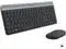 Logitech - MK470 Full-size Wireless Scissor Keyboard and Mouse Bundle for Windows with Quiet clicks - Black/Gray (920-009437)