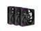 Super Flower MEGACOOL 140mm fan, Triple-Pack, 12-pole motor, PWM, Purple Anti-Vibration Mounting Pads, Computer Case Fan, Remote Control, SF-PF141-BK_3P, 30mm depth