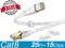 XINCA Cat8 Ethernet Cable Lnternet Network Flat Patch Cord 25ft White With 15 Clips Rj45 Connectors Transfer Speed40 Gbps 2000MHz Connector For Modems Routers Computers Cable High Speed Cable Distri