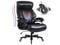 Big and Tall Office Chair 500lbs with Quiet Rubber Wheels,High Back Leather Executive Office Chair with Double Adjustment Lumbar Support,Thick Padding and Ergonomic Design