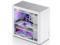 JONSBO D40 WHITE ATX/MATX Computer Case, Aluminum/Steel/Tempered Glass-1 Side, Simple High Compatibility ATX/MATX Case, Support 240 Water & 168mm Air Cooling, 355mm GPU Support, Interchangeable Side