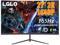 LGLO Gaming 27 Inch 2560 x 1440 (2K) 1Ms (MPRT) 165Hz Displayport FreeSync Built-in Speakers Height Adjustable Curved Gaming Monitor
