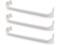 Ecotric 2 x 240534901 & 1 x 240534701(Middle) Refrigerator Door Shelf Rack Bar Compatible with Frigidaire Kenmore Refrigerator Door Shelf Retainer Bar Replace for AP3214631 PS734936 948952 AP3214630