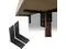 Ecotric 2Pcs Heavy Duty Black Steel 6"x8" Countertop Support Brackets Corbel Lot L Shelf for Table Bench, Bar Tops, Cabinetry, Shelves and DIY 500 LBS