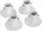 Ecotric Aluminum Slide Deck Flange w/Flange Bolt for Inground Swimming Pools Diameter of 1 7/8" (1 Pack)
