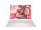 Auusda 14.1" Windows 11 Pro Laptop, 8GB RAM 256GB SSD, Intel Celeron N5105 CPU Home Computer, 2K Display Screen, Backlight, Fingerprint, Webcam Switch, Type-C, Pink