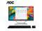 AOC All-in-One PC Business Desktop 23.8" FHD Screen AMD R3 3250U 512 GB SSD Processor up to 3.5GHz 16GB RAM  Windows 11 Home Wi-Fi 6 USB Dual Speakers Keyboard&Mouse Office Work Business