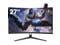 CRUA 27" Curved Gaming Monitor, FHD ( 1920 x1080P ) 180HZ 1800R 99% sRGB Professional Color Gamut Computer Monitor 2ms GTG with FreeSync 3 Sides Frameless Low Blue Light Mountable( HDMI DP ) - Black