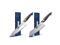 Hoshanho Two Piece Kitchen Knife Set in Japanese Steel AUS-10, High-Class Chef's Knife 8 inch Santoku knife 7 inch Professional Cooking Knife, Non-slip Ultra Sharp Knife with Ergonomic Handle