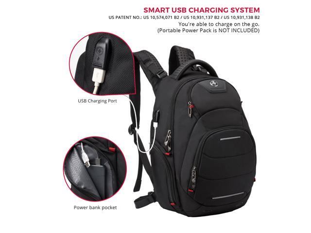 Swissdigital Neptune Massaging Backpack for up to 15.6" Laptops - Black - image 3