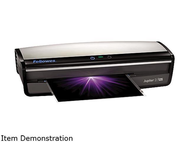 Fellowes 5734101 Jupiter 2 125 Laminator with Pouch Starter Kit - Black/Silver