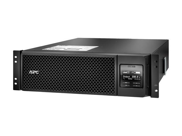 APC SRT5KRMXLT Smart-UPS On-Line, 5.4kVA, Rackmount 3U, 208V, 2x L6-20R+2x L6-30R NEMA outlets, Network Card+SmartSlot, Extended runtime, W/ rail kit