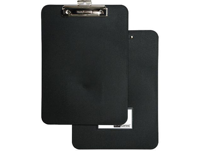 Baumgartens Unbreakable Recycled Clipboard 1/2' Capacity 8 1/2 x 11 Black 61624